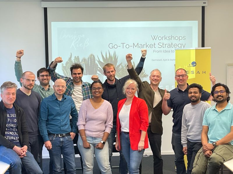 Gruppenfoto der Teilnehmenden des Sales Workshops