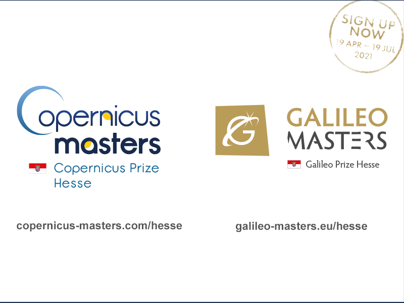 Apply by 21 July for the Copernicus Masters / Galileo Masters!